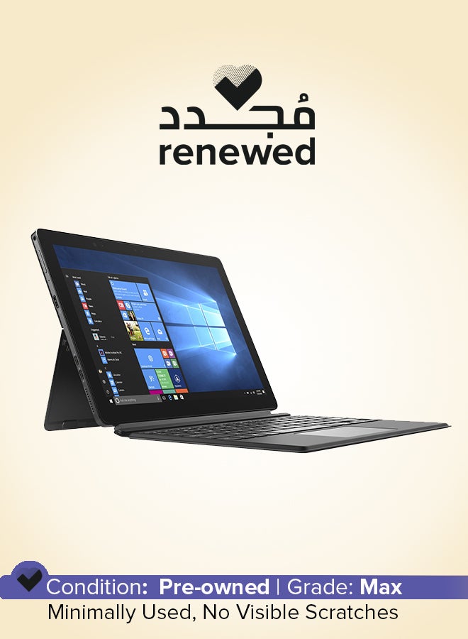 DELL Renewed - Latitude 5285 Detachable 2-in-1 Laptop With 12.3-Inch Touch Display,Intel Core i5 Processor 7th Gen/8GB RAM/256GB SSD/Intel HD Graphics 620/Windows 10 Pro English Black  - Image 1