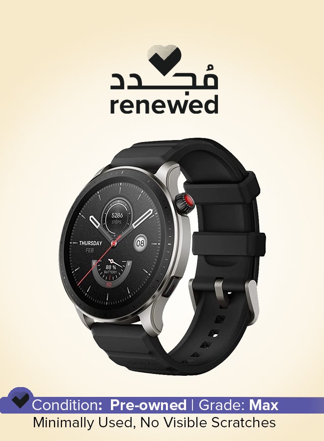 Amazfit Renewed - GTR 4 Smart Watch Black - Image 1