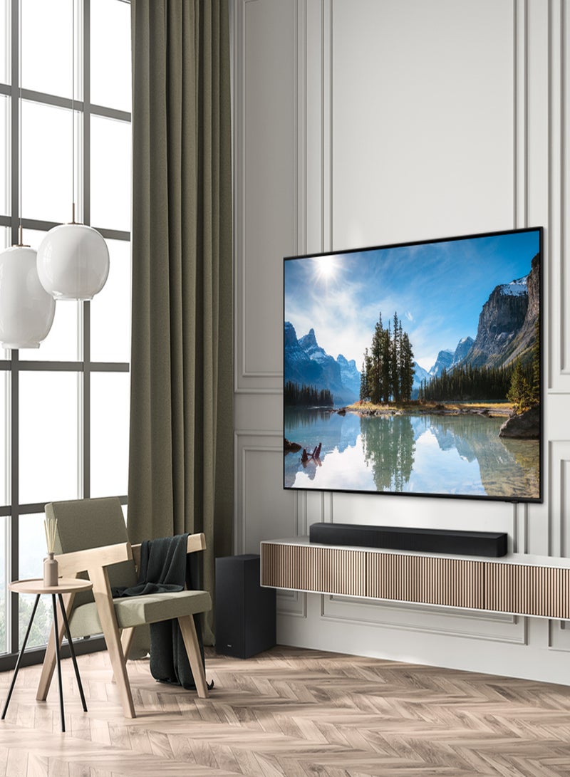 Samsung - Soundbar, B-Series, 3.1ch, 2024, Dolby Audio, Built-in Center Speaker, Subwoofer with Bass Boost, Adaptive Sound - HW-B650D/SA Black - Image 1