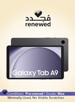 Renewed - Galaxy Tab A9 Gray/Graphite 4GB RAM 64GB Wifi - Middle East Version