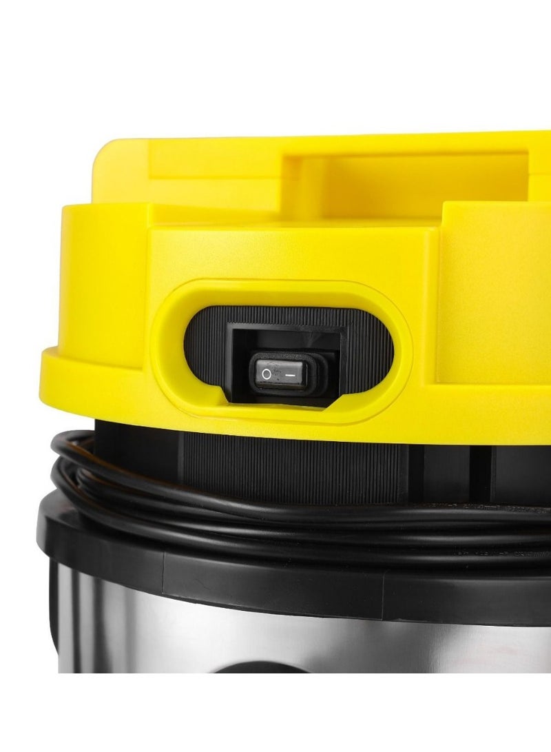 gvc pro Dry Barrel Vacuum With Water Suction 30 L 2300 W GVC-4813 Black/Yellow/Silver - Image 4