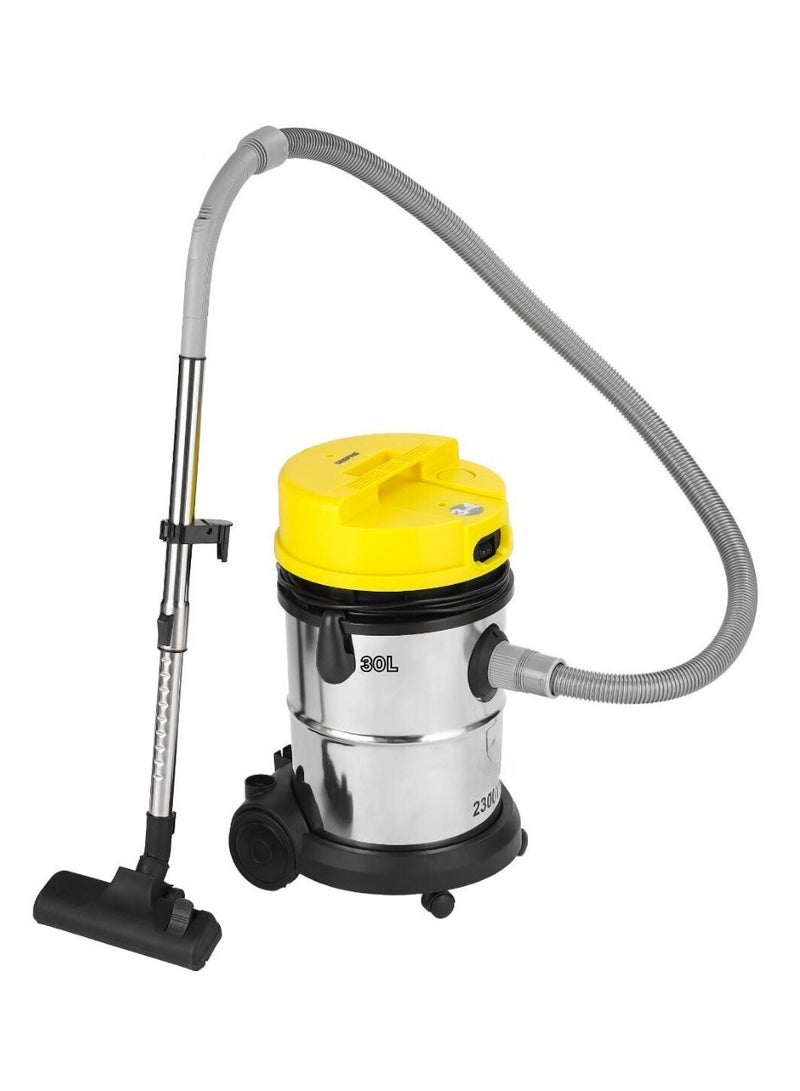 gvc pro Dry Barrel Vacuum With Water Suction 30 L 2300 W GVC-4813 Black/Yellow/Silver - Image 2
