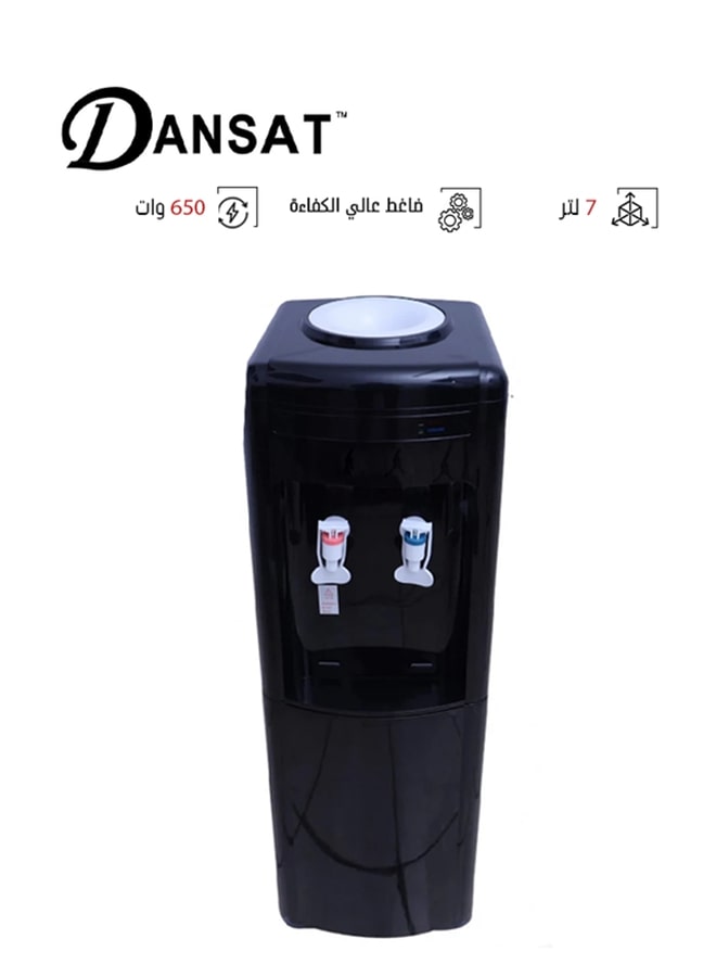 دانسات مبرد مياه 2 حنفية بارد وساخن DAN550WD لون أسود  - Image 1
