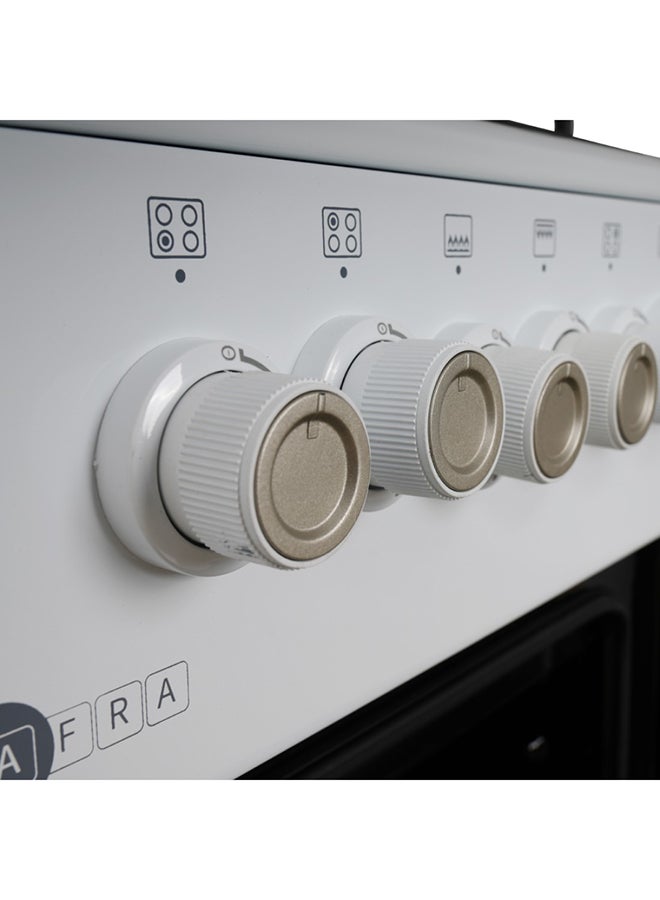 AFRA Free Standing Cooking Range, 50x50, 4 Burners, Compact, Adjustable Legs, Tray And Grid Included AF-5050CRGW Enamel  - Image 3