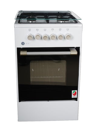 Free Standing Cooking Range, 50x50, 4 Burners, Compact, Adjustable Legs, Tray And Grid Included AF-5050CRGW Enamel - pnsku/N70071803V/45/_/1715914498/aecc5217-f3f3-443d-9510-542007dbca25