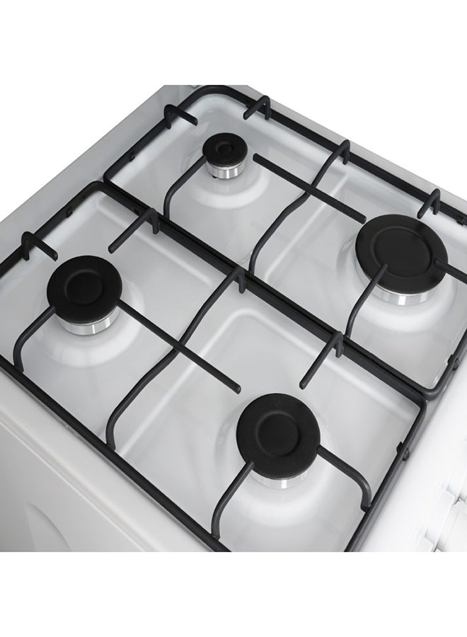Free Standing Cooking Range, 50x50, 4 Burners, Compact, Adjustable Legs, Tray And Grid Included AF-5050CRGW Enamel