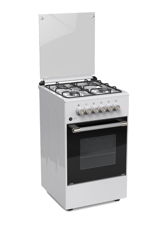 AFRA Free Standing Cooking Range, 50x50, 4 Burners, Compact, Adjustable Legs, Tray And Grid Included AF-5050CRGW Enamel  - Image 5