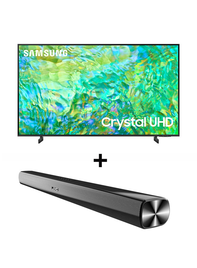سامسونج تلفزيون ذكي، Crystal UHD 4K، CU8000، 85 بوصة، 2023، معالج كريستال 4K، Airslim، لون كريستالي ديناميكي + مكبر صوت 2.0CH بالإضافة إلى بلوتوث، USB، راديو Fm مع 600 وات PMPO - Image 1