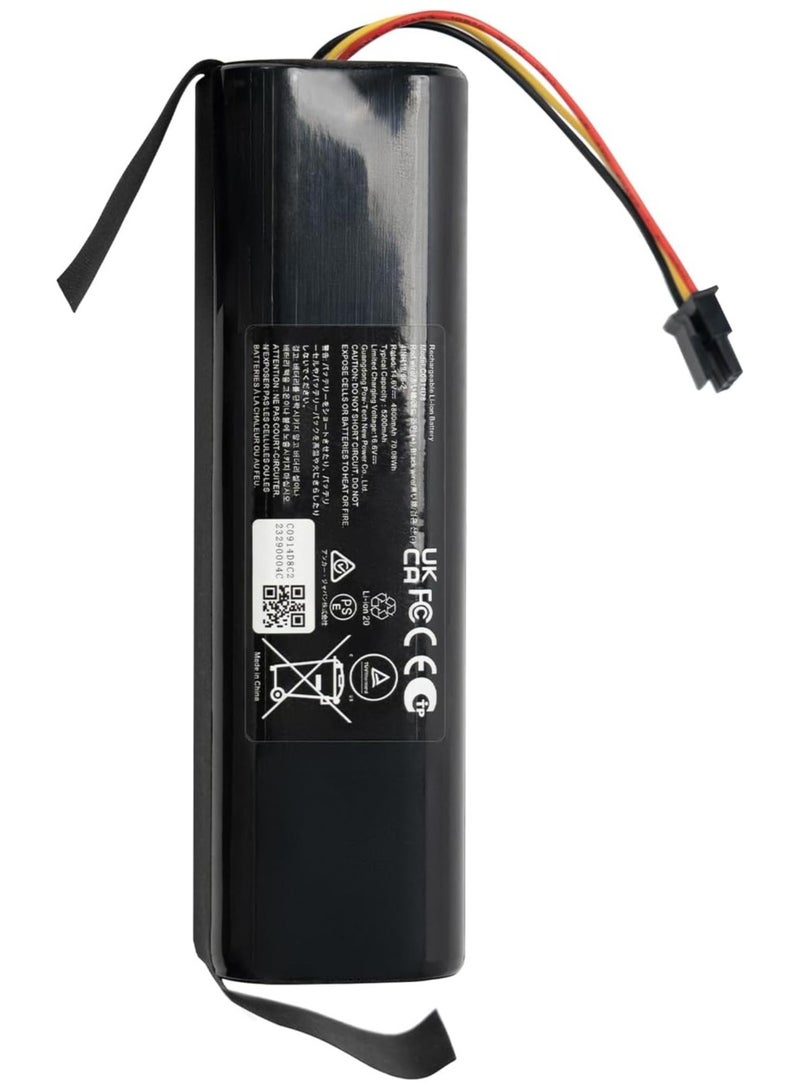 إيوفي Replacement Battery for eufy X8, X8 Hybrid, X8 Pro Series Robot Vacuums 76 W T29D9011 Black 