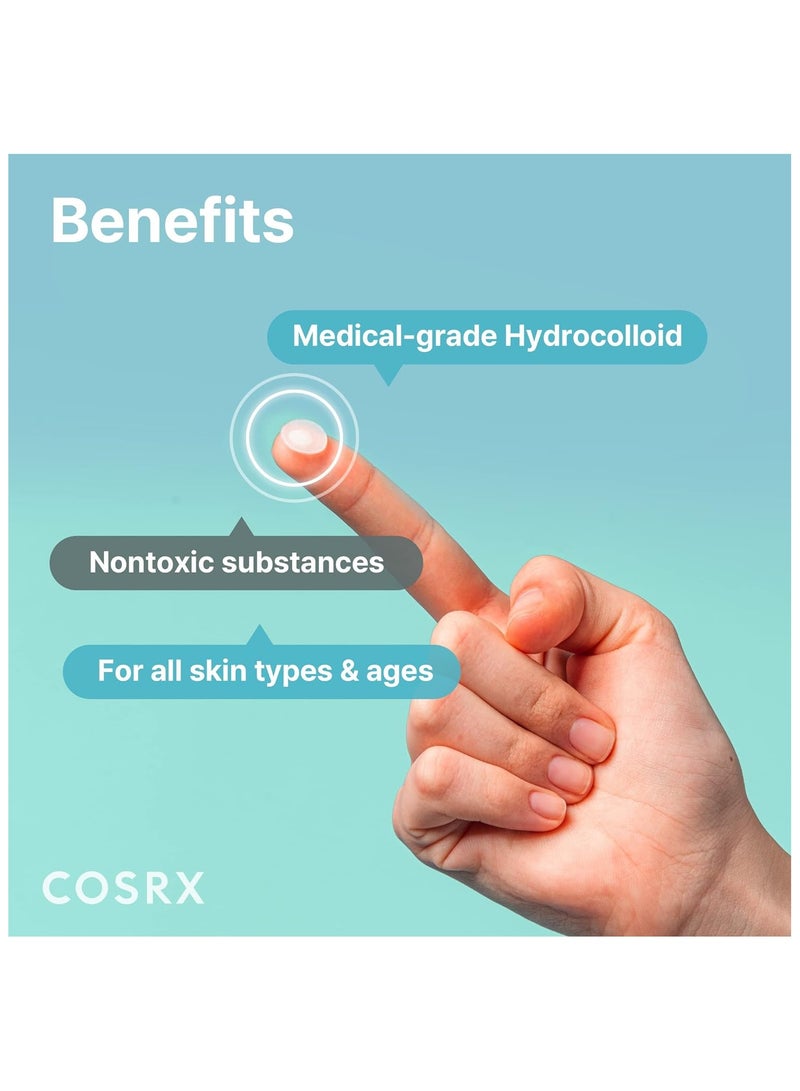 Cosrx - Acne Pimple Patch (96 Count) Absorbing Hydrocolloid Spot Treatment Fast Healing, Three Sizes 4cm - Image 1