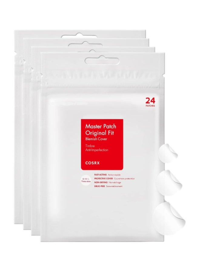 Cosrx (Pack Of 4) Acne Pimple Master Patch, 4X24 Patches Packaging May Vary 4cm  - Image 1