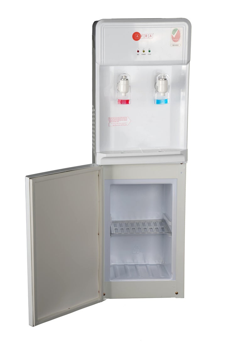AFRA Water Dispenser with Storage Cabinet, 2 Taps, Hot & Cold Water, Rust-Proof Tank, Fast Cooling & Heating, Energy Saving | 630W | 2-Year Warranty AF-85WDWT White  - Image 2