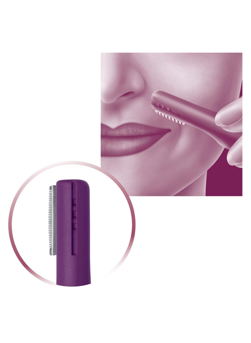 Philips - Precision Perfect HP6390/51 Facial Hair Precision Trimmer For Women, Incl Eyebrow Trimming Attachments - Image 1