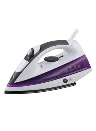 AFRA Steam Iron, 2200W, 430ml Capacity, White And Purple, Ceramic Coated Soleplate, Vertical Steam, ESMA Approved, AF-2200IRWP, 2 Years Warranty 430 ml 2200 W AF-2200IRWP white - pnsku/N70071920V/45/_/1715412698/318d9c53-a4dd-4f13-9502-16700b245559