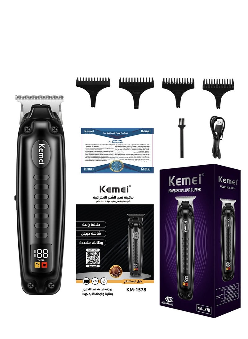 Kemei Kemei KM-1578 Professional Electric Hair Clipper for Hair, Beard and Body Hair (Saudi Version) - Image 1