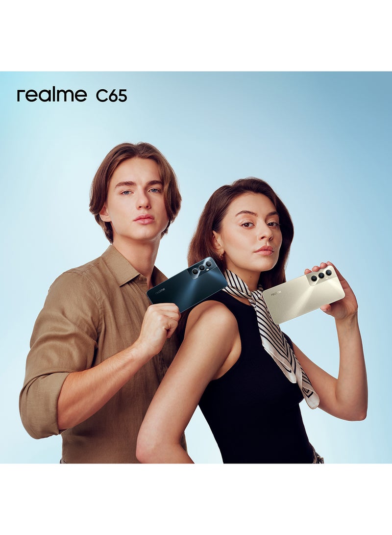 ريل مي - هاتف C65 ثنائي الشريحة بلون أسود ستارلايت وذاكرة وصول عشوائي (RAM) سعة 8 جيجابايت وذاكرة تخزين داخلية 256 جيجابايت ويدعم تقنية الجيل الرابع - إصدار الشرق الأوسط - Image 1
