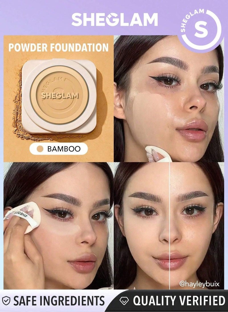 SHEGLAM Skin Focus High Coverage Powder Foundation - Bamboo - Image 1