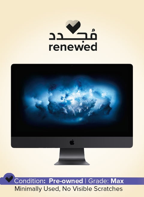 Renewed - iMac A1862 (2017) All-in-One With 27-Inch 5K Display, Xeon W Processor/Octa Core/64GB RAM/1TB SSD/macOS English Black