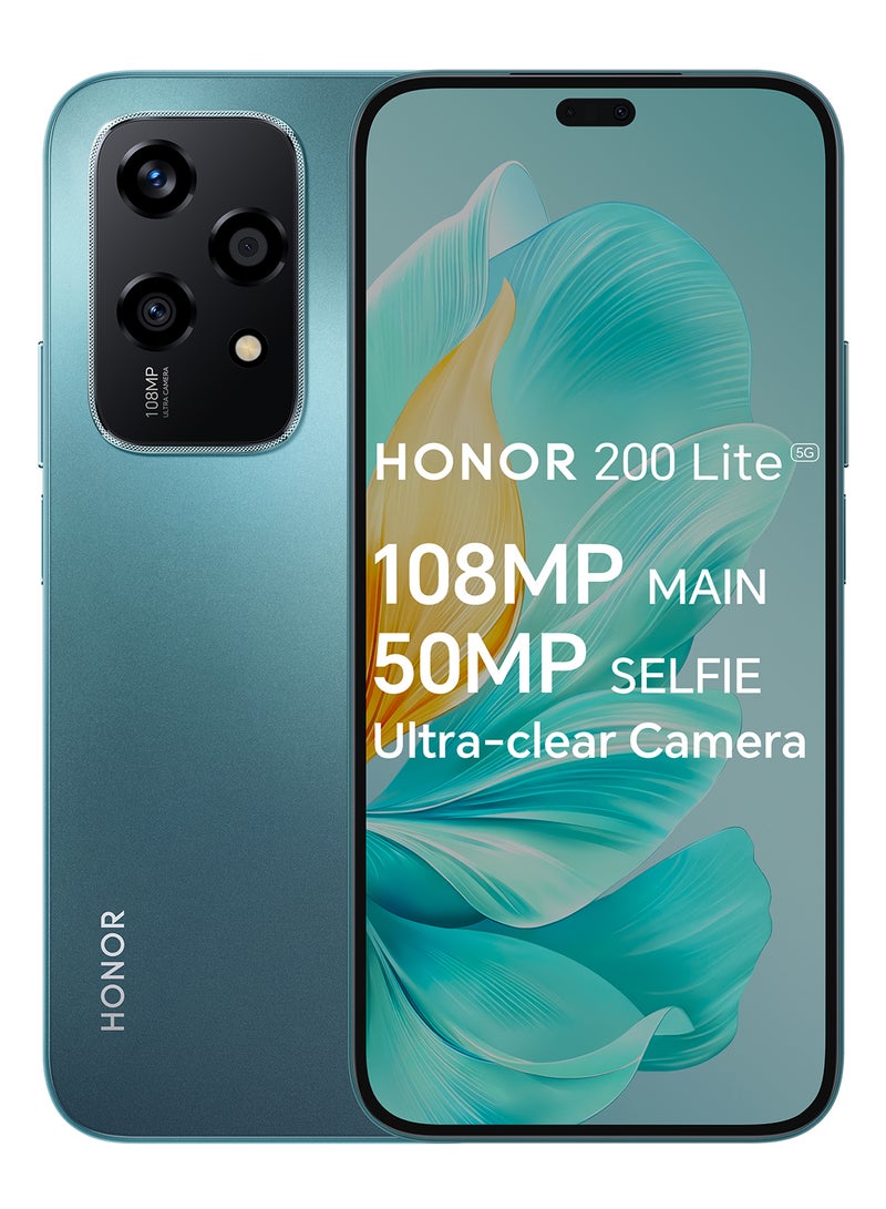 Honor - 200 LITE Cyan Lake Dual SIM 8GB RAM 256GB 5G - Middle East Version - Image 1
