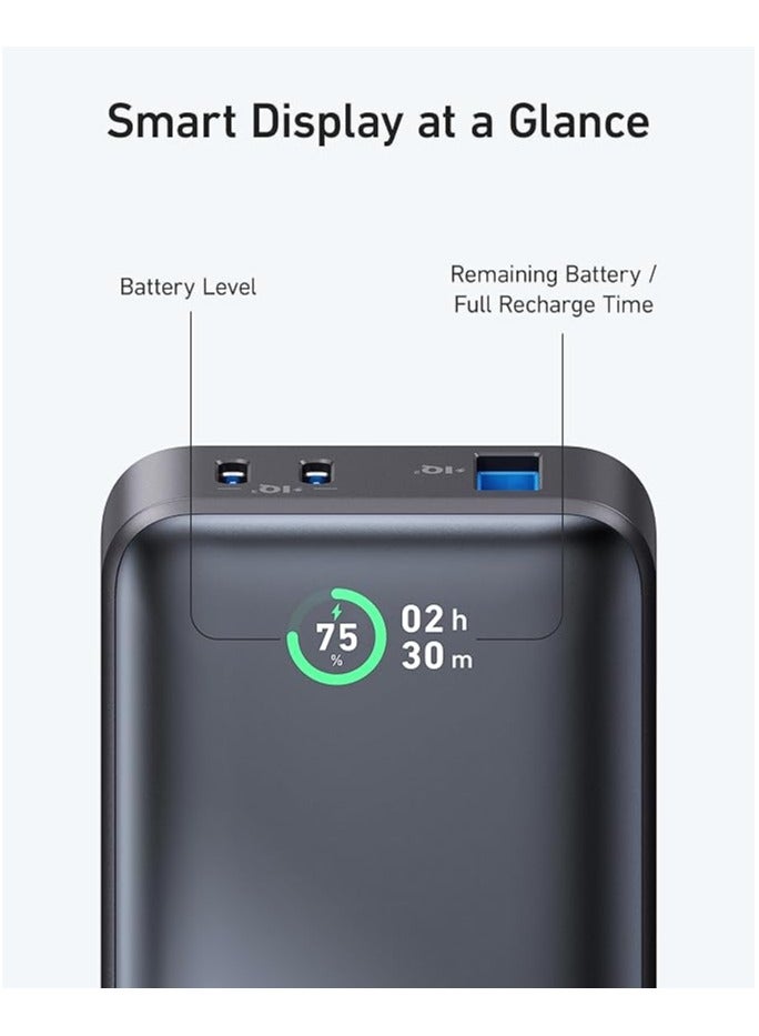 آنكر 10000 mAh Power Bank, 533 Power Bank (PowerCore 30W), Power IQ 3.0 Portable Charger with PD 30W Max Output, 10,000mAh Battery Pack for iPhone 16/15/14 Series, Samsung, Huawei, Xiaomi, Redmi, Vivo, Oppo White  - Image 5