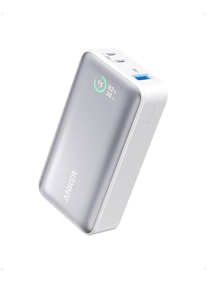 آنكر 10000 mAh Power Bank, 533 Power Bank (PowerCore 30W), Power IQ 3.0 Portable Charger with PD 30W Max Output, 10,000mAh Battery Pack for iPhone 16/15/14 Series, Samsung, Huawei, Xiaomi, Redmi, Vivo, Oppo White  - Image 1