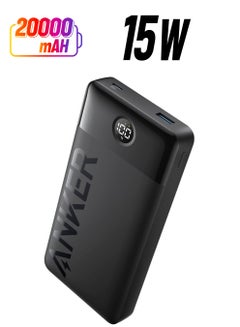 Anker 20000 mAh 326 Power Bank Digital Display Battery Percentage 15W Black  - Image 1