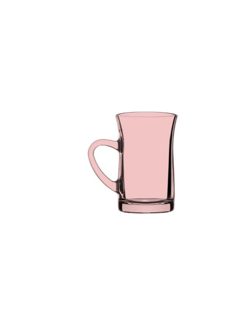 Pasabahce Pasabahce Mila Tea Mug Set of 6 Cups- Pink, (150ml) pink - Image 3