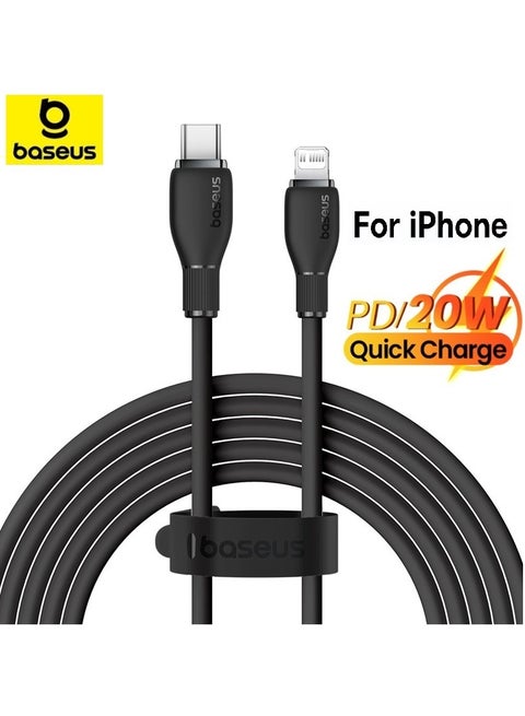 USB C To Lightning Cable 2m Fast Charging Power Delivery And Data Transfer PD 20W iPhone Cable For iPhone 14/14 Pro/14 Plus/14 Pro Max, iPhone 13 12 11 Pro Max XS X 8 7 6, iPad And More- Black
