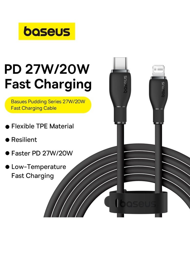 USB C To Lightning Cable 1.2m Fast Charging Power Delivery And Data Transfer PD 20W iPhone Cable For iPhone 14/14 Pro/14 Plus/14 Pro Max, iPhone 13 12 11 Pro Max XS X 8 7 6, iPad And More- Black
