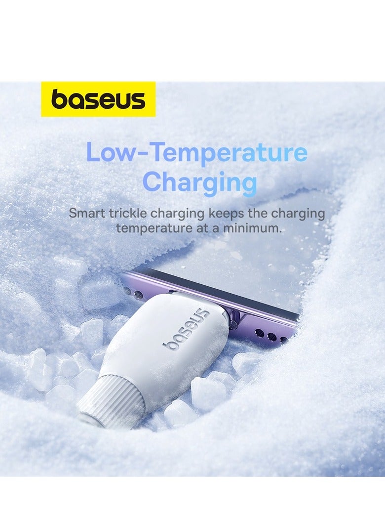 Baseus - USB C To Lightning Cable 1.2m Fast Charging Power Delivery And Data Transfer PD 20W iPhone Cable For iPhone 14/14 Pro/14 Plus/14 Pro Max, iPhone 13 12 11 Pro Max XS X 8 7 6, iPad And More- White - Image 1