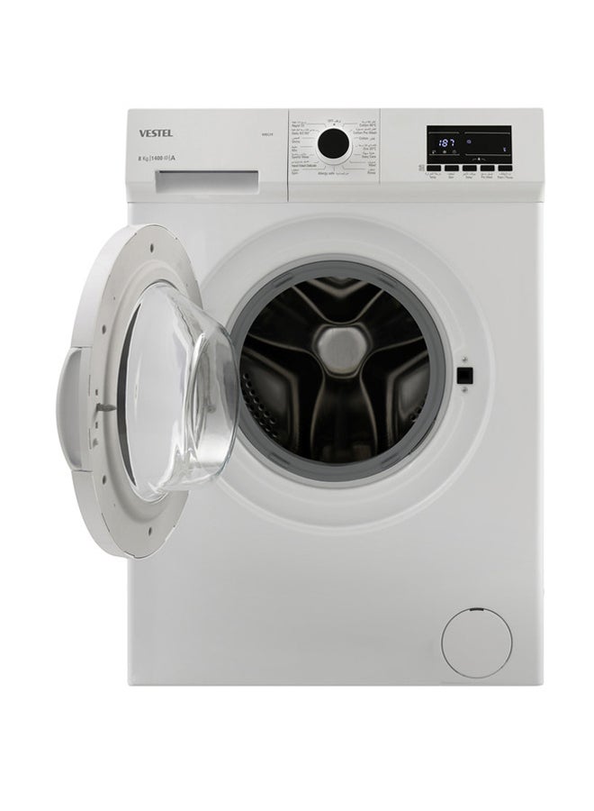 VESTEL Front Load Washing Machine, 15 programs 8 kg 2200 W W8124 White - Image 4