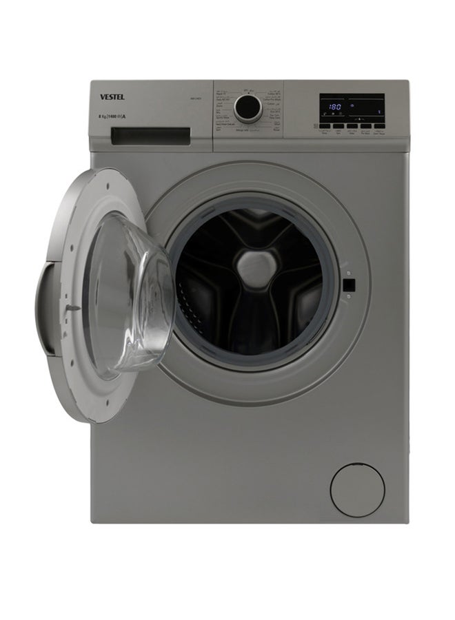 Freestanding  Washer 8 kg 2200 W W8124DS Sliver - pnsku/N70072105V/45/_/1716105185/6937daa5-2ccf-41dc-ba3e-7f9690cc00d4