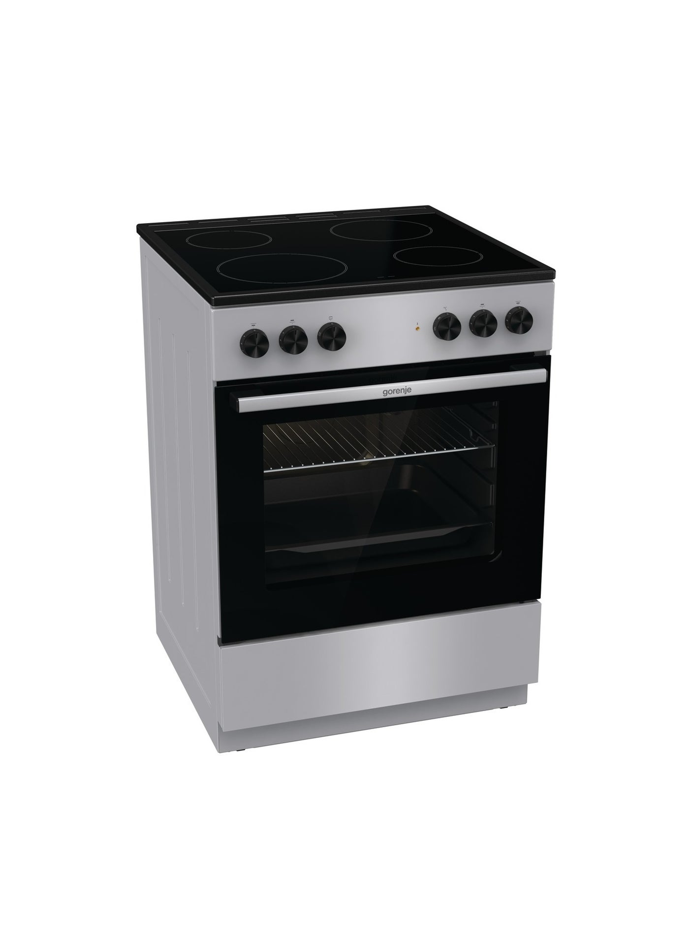 Gorenje Electric Cooker 60cm 4 Burners with Oven Capacity 65L GEC6A11SG Multicolour