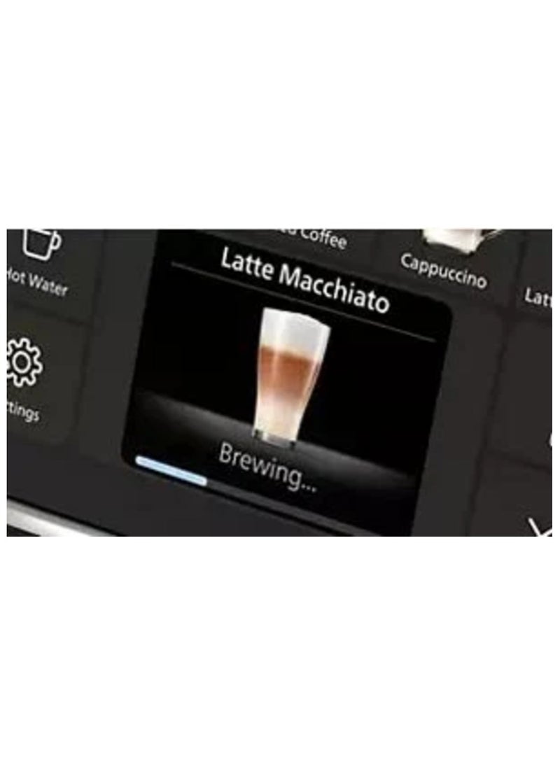 Philips - Series 5500 Fully Automatic Latte Go Espresso Machine, Silent Brew Technology Quick Start Aromatic Coffee From Freshly Ground Beans 20 Hot And Iced Drinks 5 L 1500 W EP5544_80 Black/Brown - Image 1