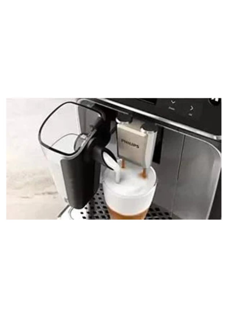 Philips - Series 5500 Fully Automatic Latte Go Espresso Machine, Silent Brew Technology Quick Start Aromatic Coffee From Freshly Ground Beans 20 Hot And Iced Drinks 5 L 1500 W EP5544_80 Black/Brown - Image 1