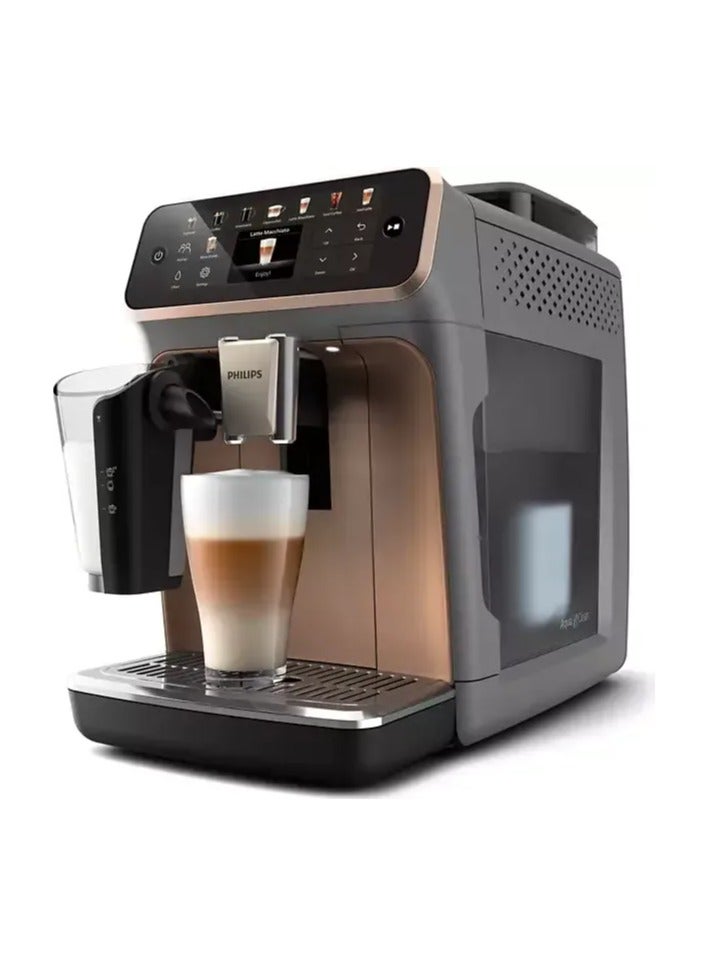 Philips - Series 5500 Fully Automatic Latte Go Espresso Machine, Silent Brew Technology Quick Start Aromatic Coffee From Freshly Ground Beans 20 Hot And Iced Drinks 5 L 1500 W EP5544_80 Black/Brown - Image 1