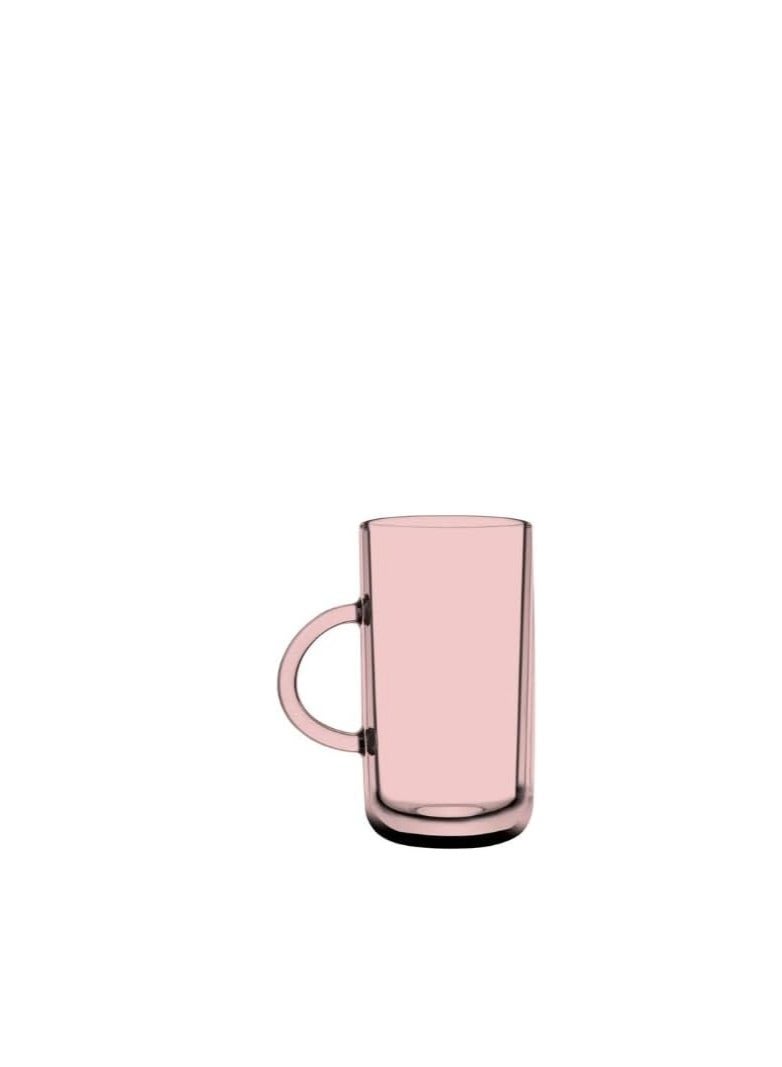 Pasabahce - Pasabahce Iconic Tea Mug Set of 6 Cups- Pink, (270ml) Pink - Image 1