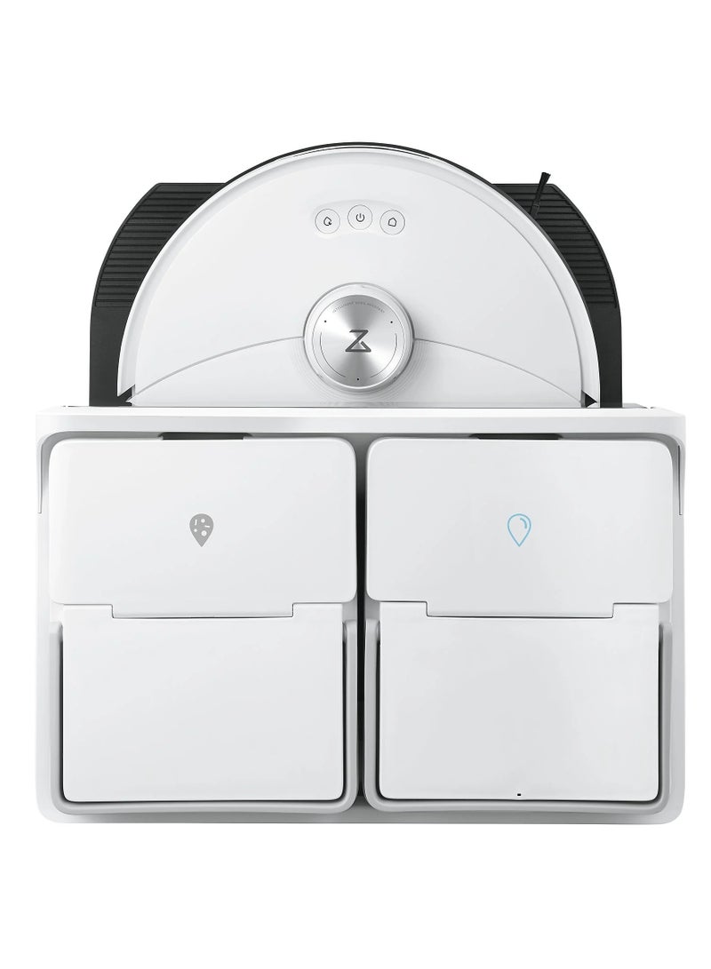 roborock S8 MaxV Ultra Robot Vacuum and Sonic Mop,10000 Pa Suction,Corner to Edge Deep Cleaning,Hot Air Self-Drying, Auto Empty and Refill,Detergent Dispenser,Obstacle Avoidance,Black 2.7 L 69 W S82USV+EWFD13HRR White  - Image 3