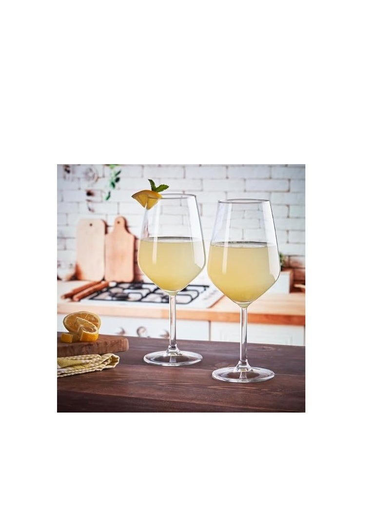 باساباتشي طقم أكواب  ألّيغرا للعصير والماء - ٦ أكواب - سعة ٤٩٠ مل - صناعة تركية - شفاف - Image 2