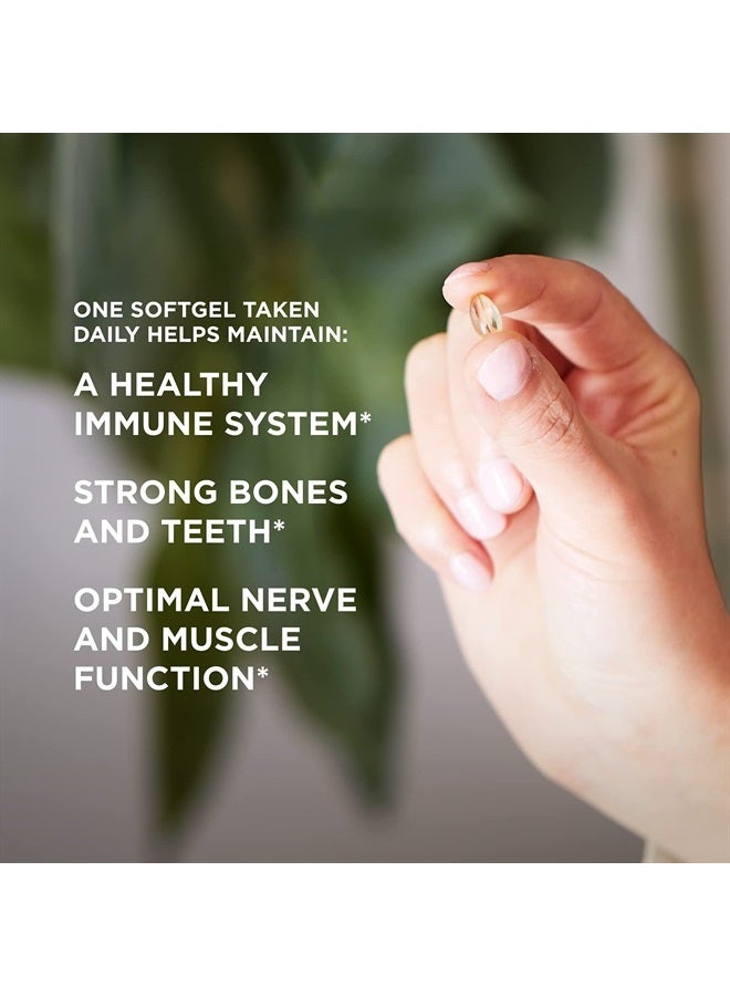 Solgar Vitamin D3 Cholecalciferol 250 MCG (10,000 IU), 120 Softgels Immune System Support - Non GMO, Gluten, Dairy Free - 120 Servings - Image 4