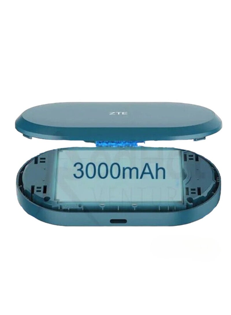زد تي اي - Wireless Mobile WI-Fi router Battery Capacity:  U10S ORO Navy Blue - Image 1