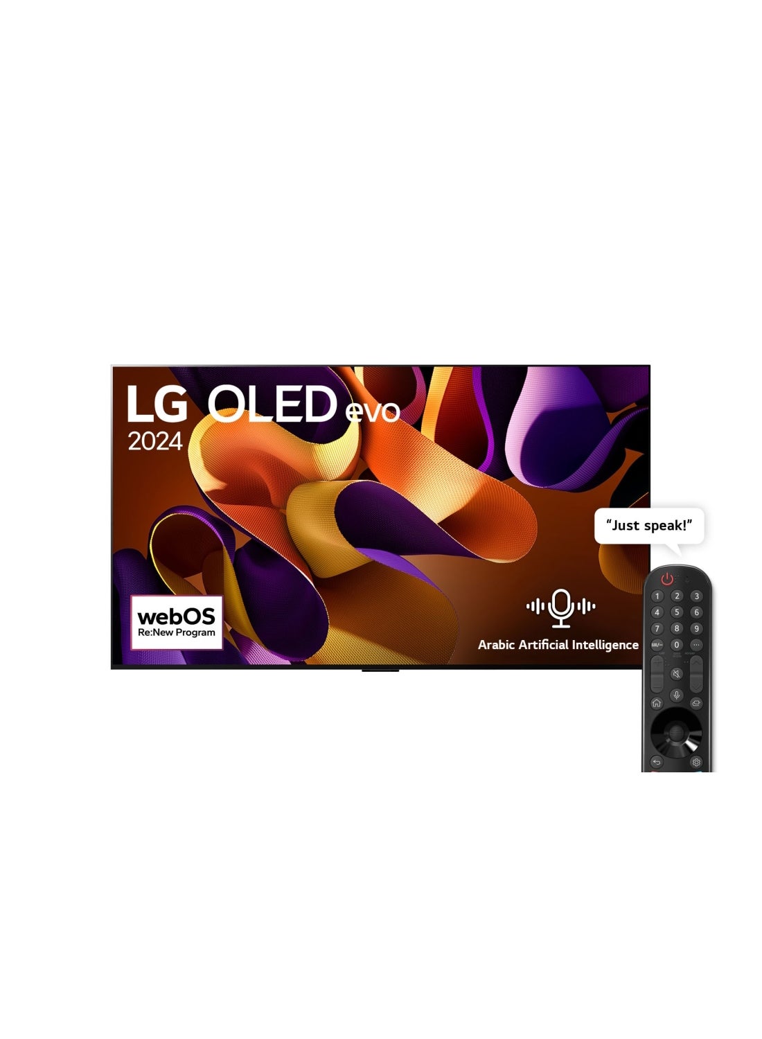 LG 65 Inch OLED evo G4 4K OLED65G46LA Black 