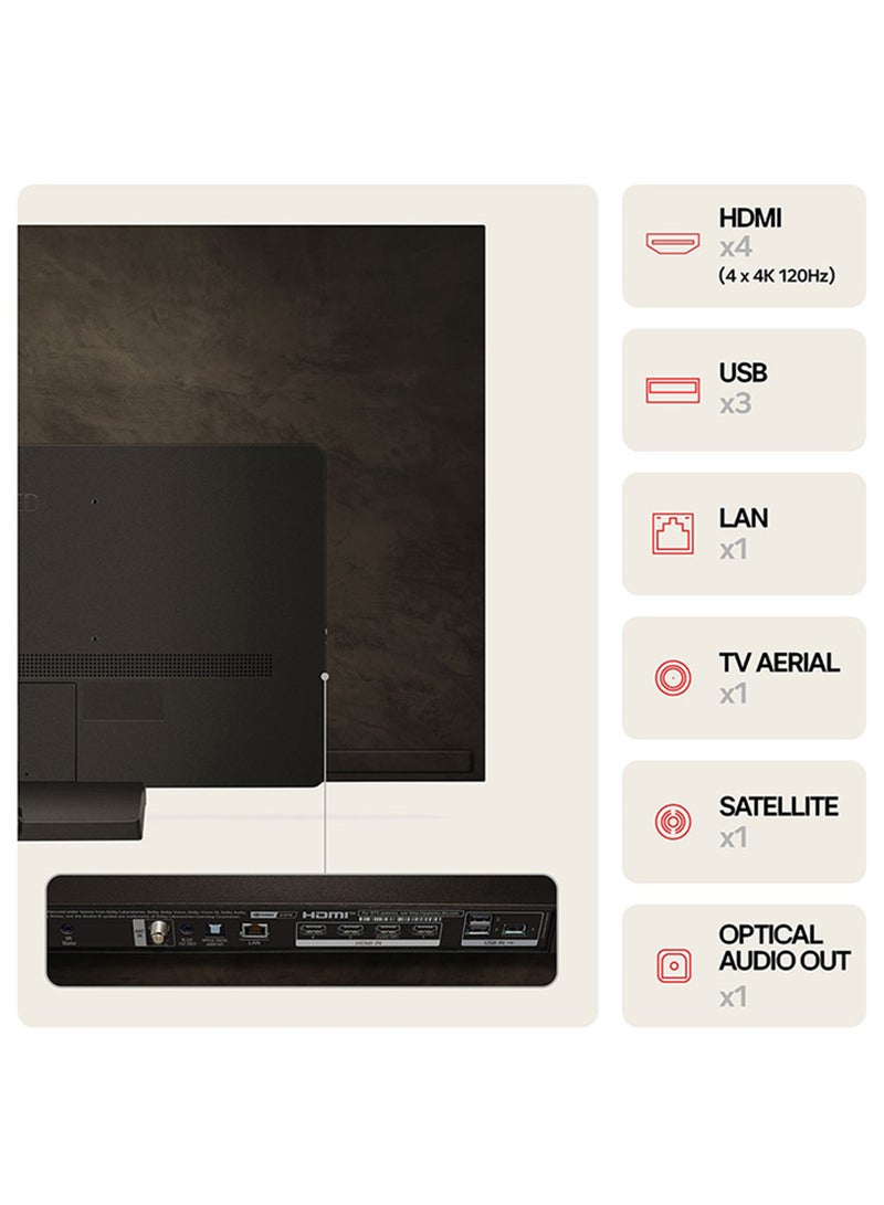 LG - 77-Inch OLED evo C4 4K Smart TV With AI ThinQ, Magic Remote, Dolby Vision, WebOS 24, 2024 Model OLED77C46LA Black - Image 1