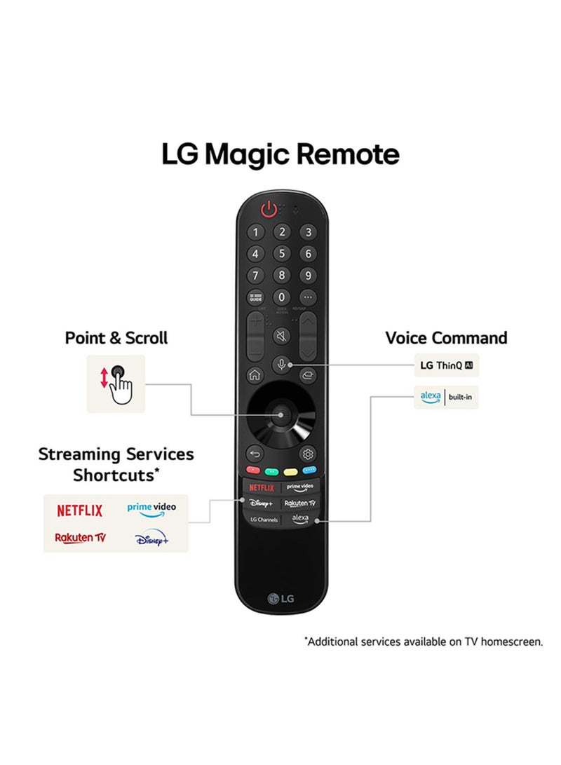 LG - 77-Inch OLED evo C4 4K Smart TV With AI ThinQ, Magic Remote, Dolby Vision, WebOS 24, 2024 Model OLED77C46LA Black - Image 1