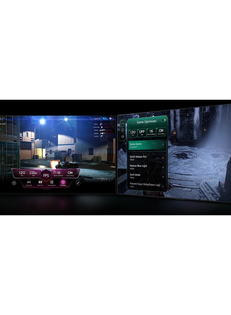 LG - 77-Inch OLED evo C4 4K Smart TV With AI ThinQ, Magic Remote, Dolby Vision, WebOS 24, 2024 Model OLED77C46LA Black - Image 1