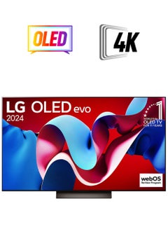 LG 48-Inch OLED evo C4 4K Smart TV With AI ThinQ, Dolby Vision, Dolby Atmos, webOS, Alexa Built-In 2024 Model OLED48C46LA Black  - Image 1