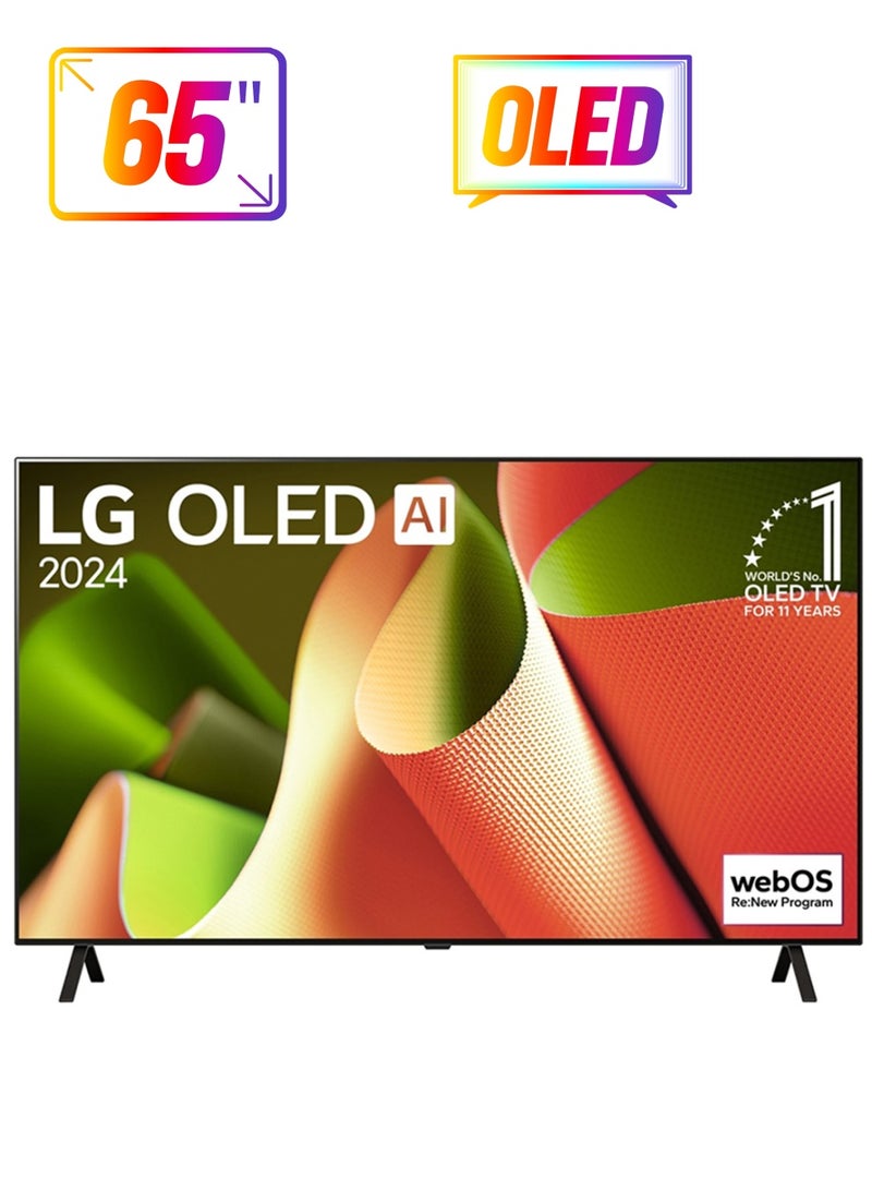 LG - 65-Inch 4K Ultra HD Smart OLED TV With AI ThinQ, Dolby Vision IQ, Dolby Atmos, webOS, Alexa Built-In, Google Assistant, HDMI 2.1, Gaming Mode OLED65B46LA Black OLED65B46LA Black - Image 1