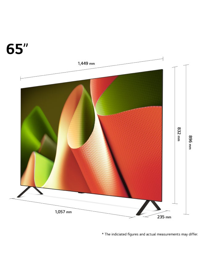 LG - 65-Inch 4K Ultra HD Smart OLED TV With AI ThinQ, Dolby Vision IQ, Dolby Atmos, webOS, Alexa Built-In, Google Assistant, HDMI 2.1, Gaming Mode OLED65B46LA Black OLED65B46LA Black - Image 1