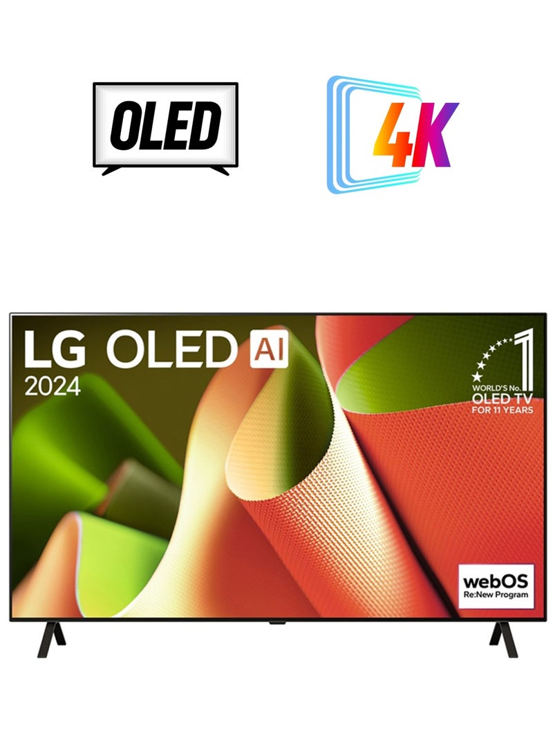 LG 65-Inch 4K Ultra HD Smart OLED TV With AI ThinQ, Dolby Vision IQ, Dolby Atmos, webOS, Alexa Built-In, Google Assistant, HDMI 2.1, Gaming Mode OLED65B46LA Black OLED65B46LA Black  - Image 1