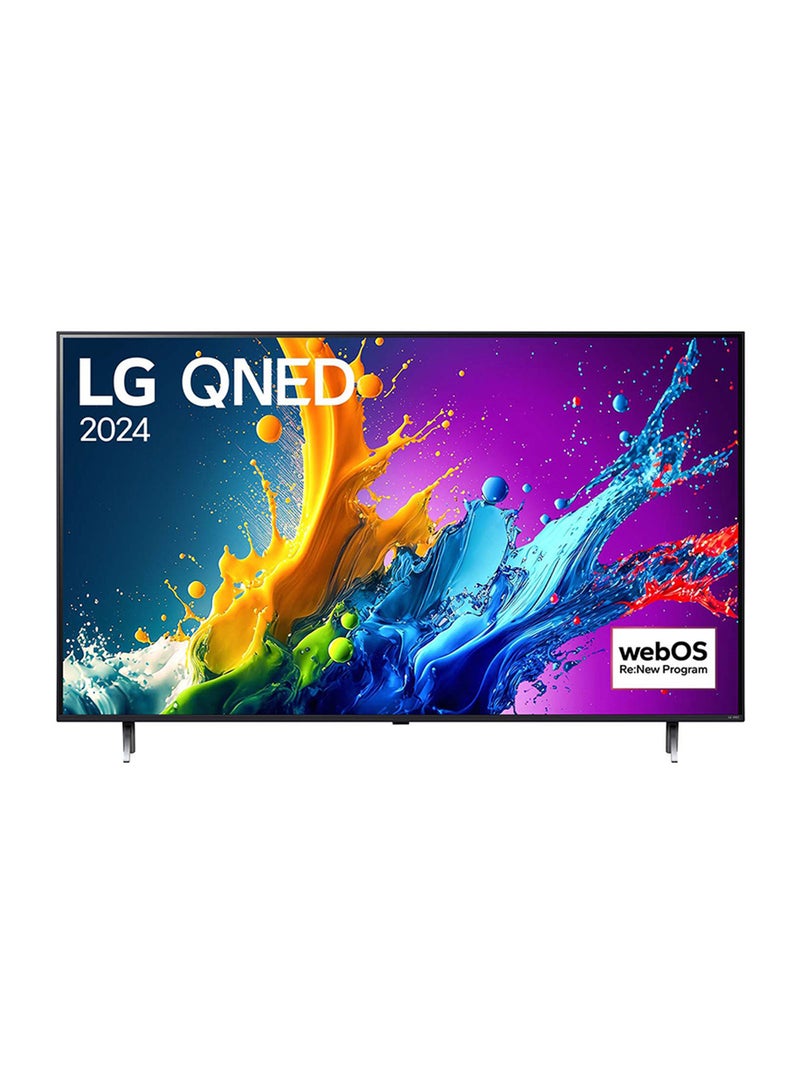 LG - 86 Inch QNED QNED80 4K 86QNED80T Black 86QNED80T Black - Image 1